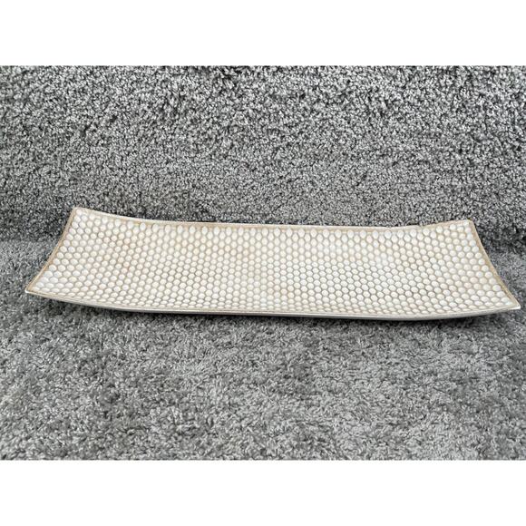 Broyhill 1905 White Rectangular Decorative Serving Tray 70"x23.7" Home Decor - Picture 2 of 8